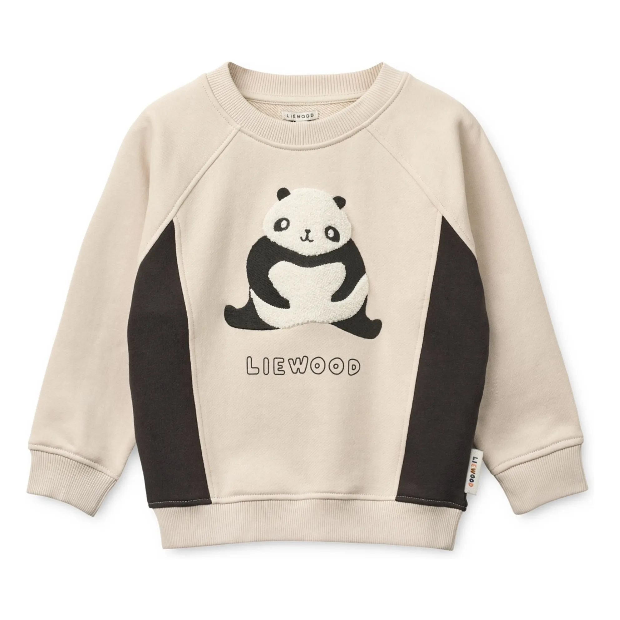 Liewood Ecru Sweat Aude Panda Organic Cotton
