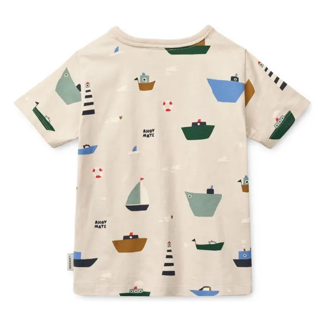 Apia Bateaux Organic Cotton T-shirt | Beige