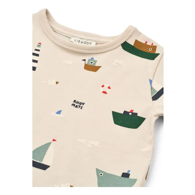 Apia Bateaux Organic Cotton T-shirt | Beige