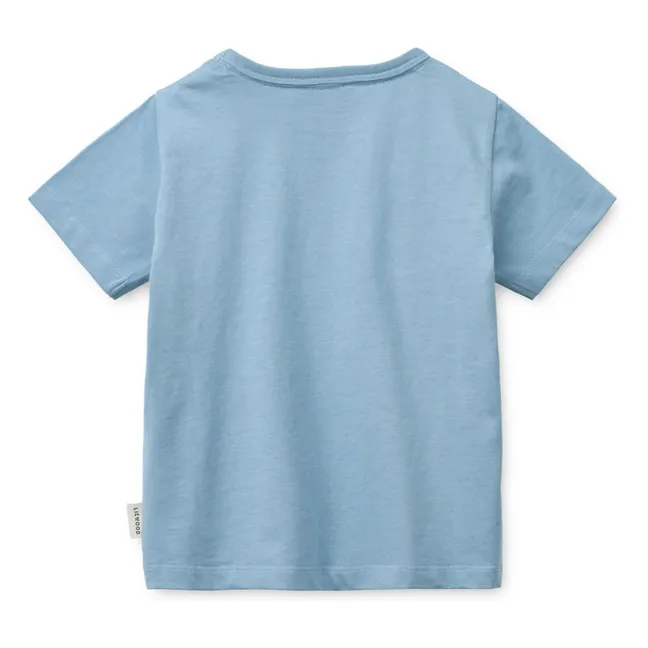 Camiseta de algodón ecológico Apia Tiger | Azul