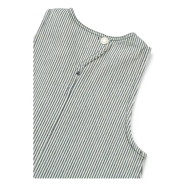 Robe Denim Angelica Rayée | Bleu marine