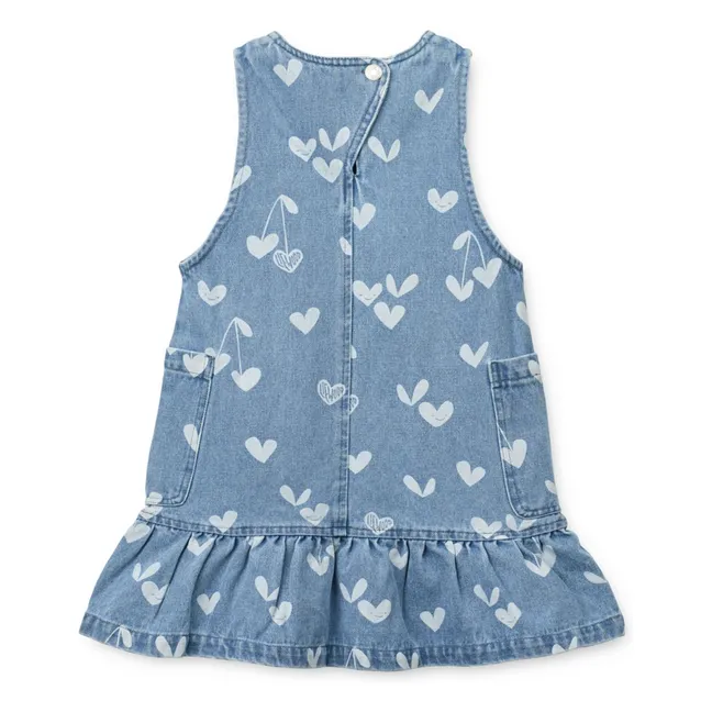 Robe Denim Angelica Cœurs | Bleu