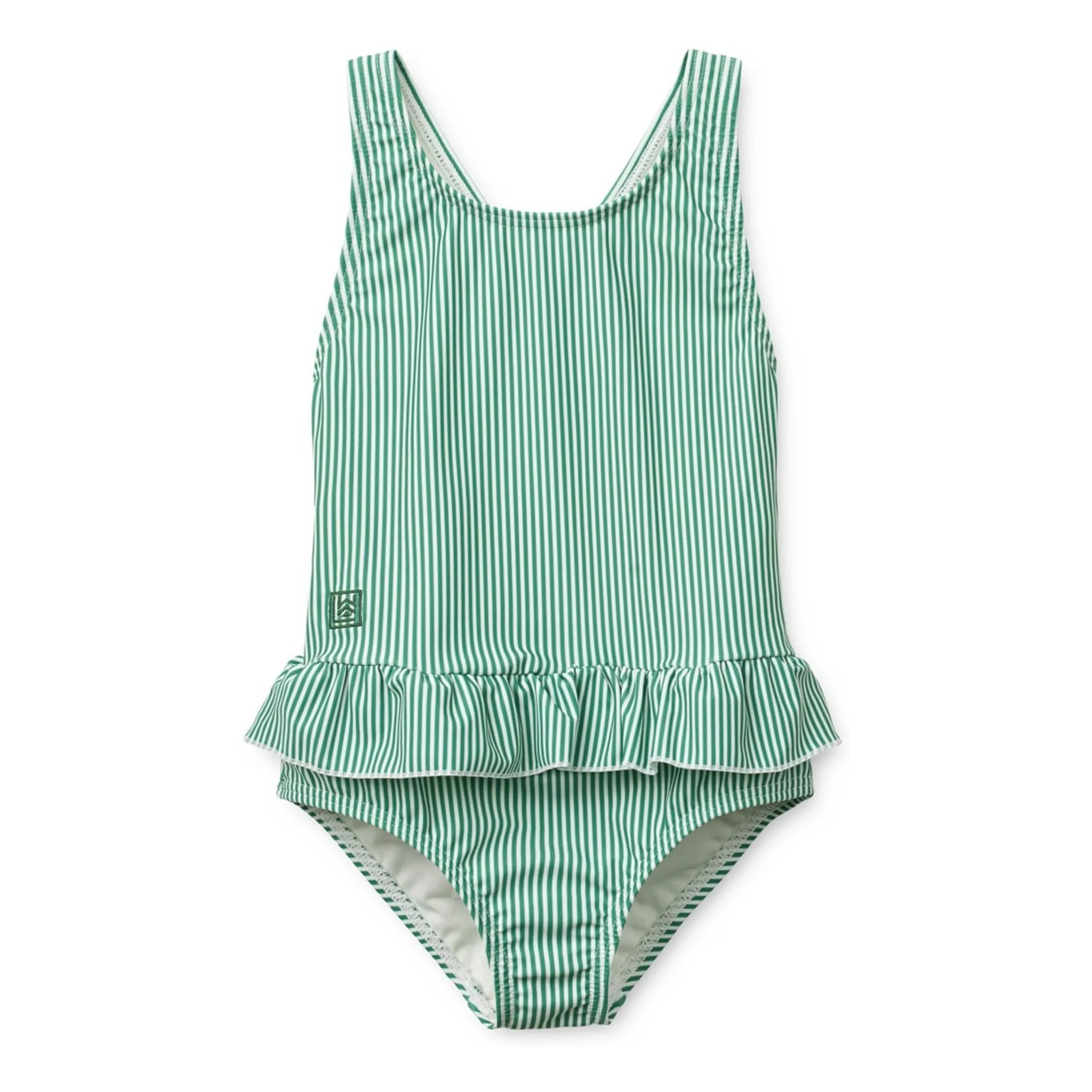 Liewood Green Amara Striped Swimsuit Recycled Fibers