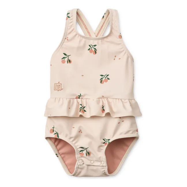 Bañador de bebé de fibra reciclada Amara Peach | Rosa Pálido