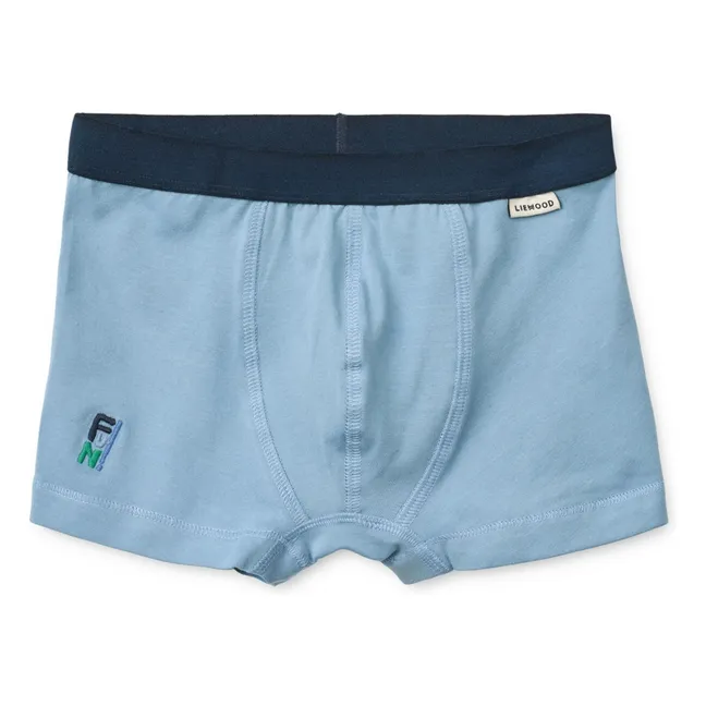 Set of 3 Marvin Sport Organic Cotton Boxers | Blue
