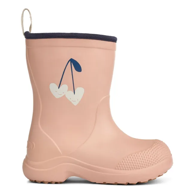 Bottes de Pluie Aston Coeurs | Rose pâle