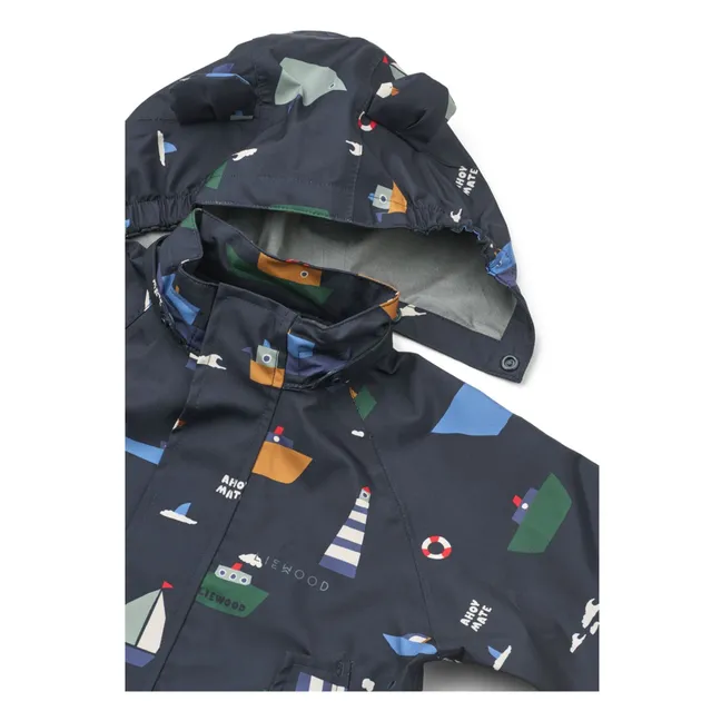 Ensemble de Pluie Manu Bateaux Fibres Recyclées | Bleu marine