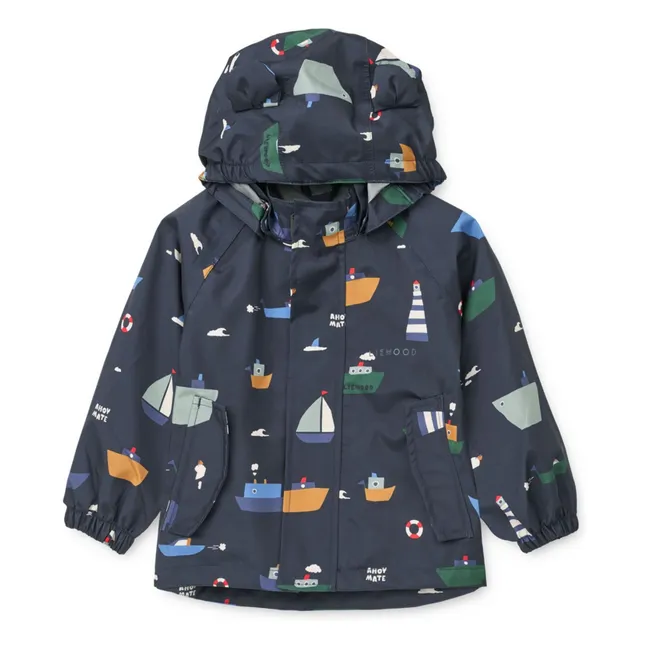 Juego de lluvia Manu Bateaux Fibras recicladas | Azul Marino