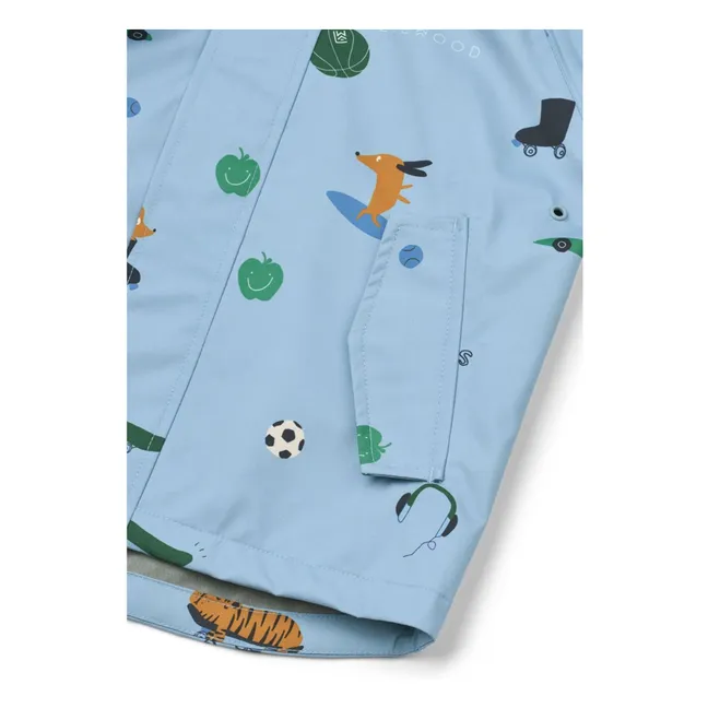 Ensemble de Pluie Pedia Tigre Fibres Recyclées | Bleu