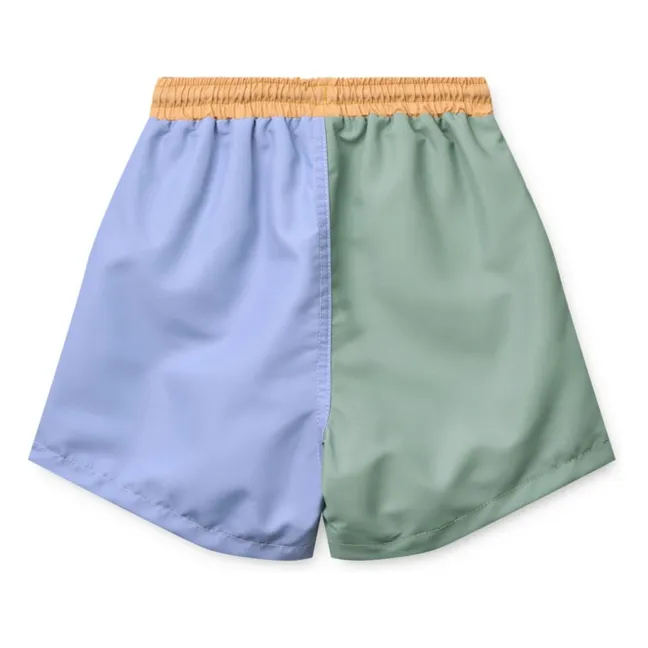 Duke Colorblock Recycled Fiber Swim Shorts | Blue