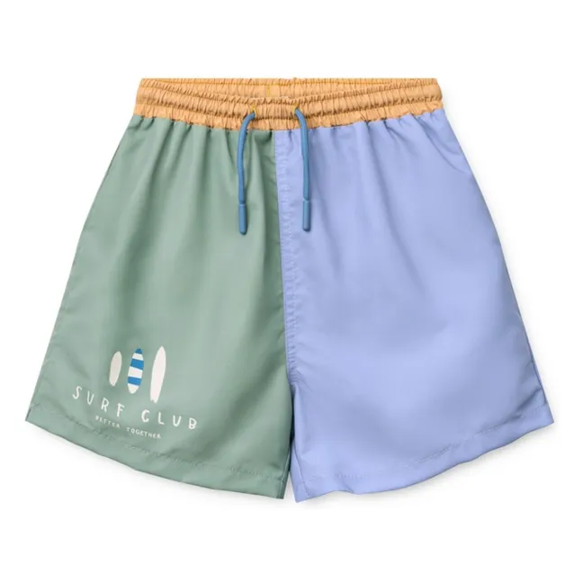 Duke Colorblock Badeshorts aus recycelten Fasern | Blau