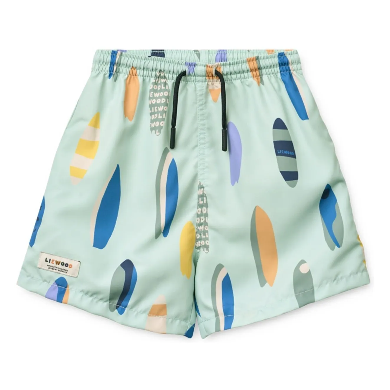 Liewood Turquoise Duke Surf Recycled Fiber Swim Shorts