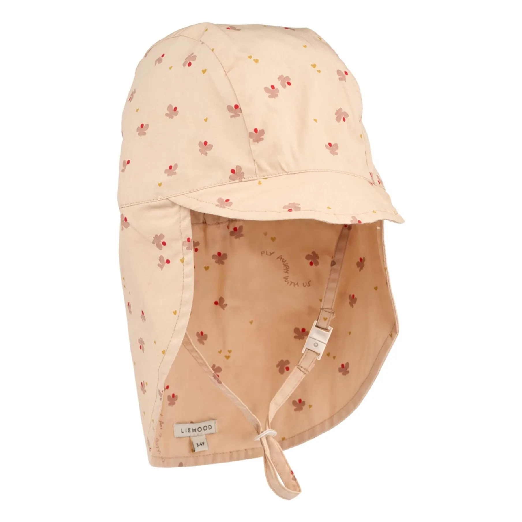 Liewood Cream Cecilia Organic Cotton Butterflies Hat