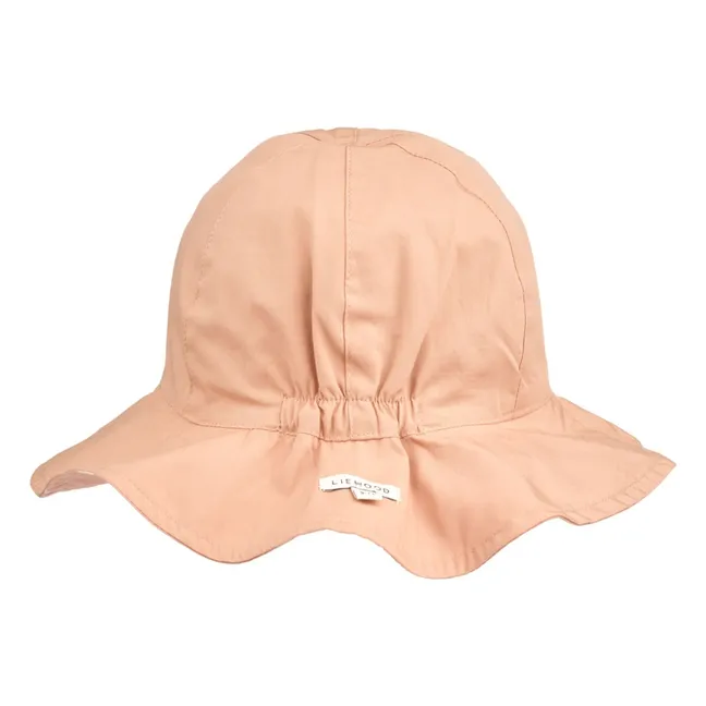 Amélia Reversible Hut Herzen Bio-Baumwolle | Rosa