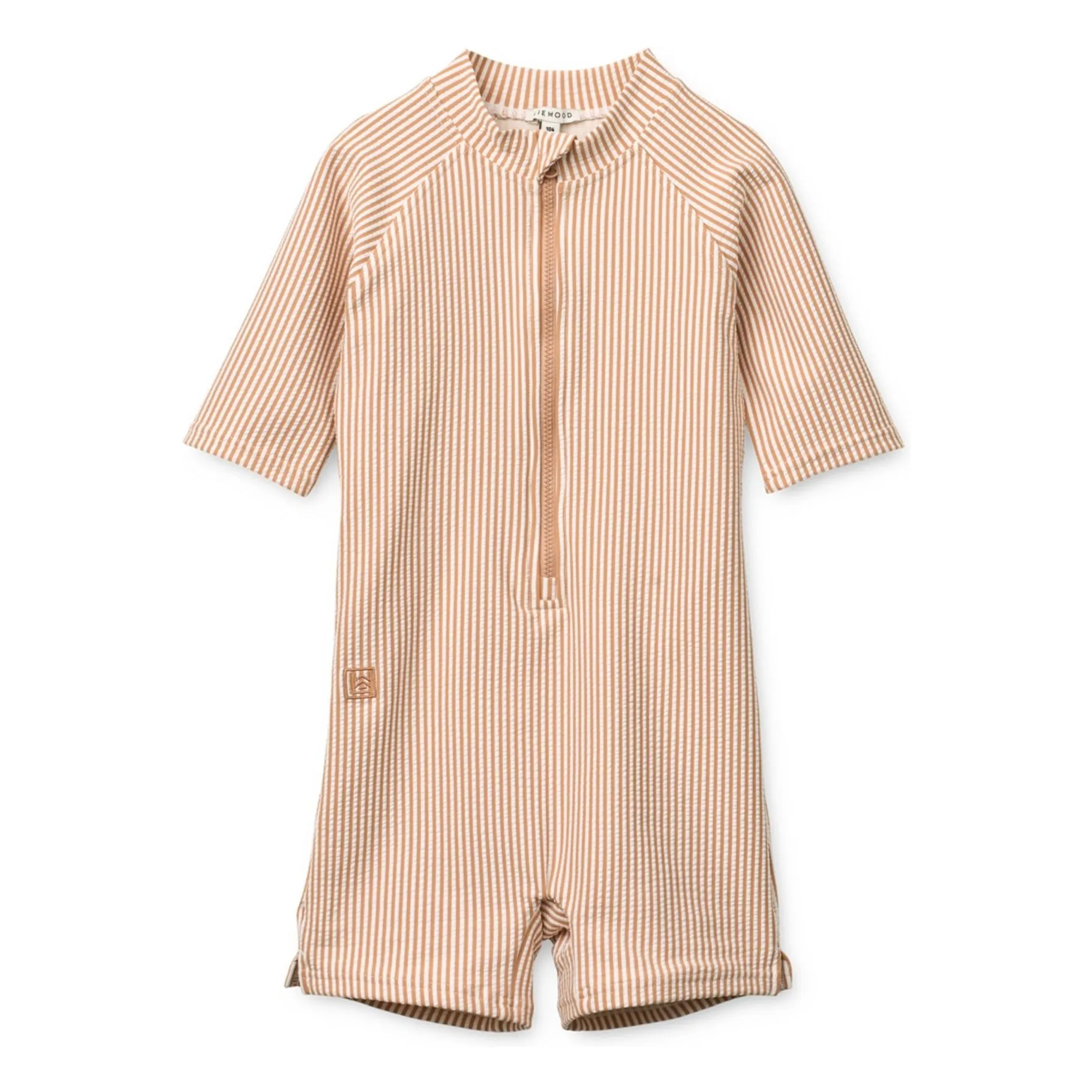 Liewood Pink Max Striped Seersucker Uv Protection Wetsuit Recycled Fibers