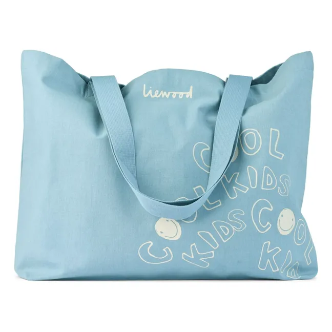 Tote Bag Big Cool Kids Algodón orgánico | Azul