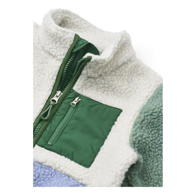 Nolan Sherpa-ähnliche Jacke aus recycelten Fasern | Lavendel