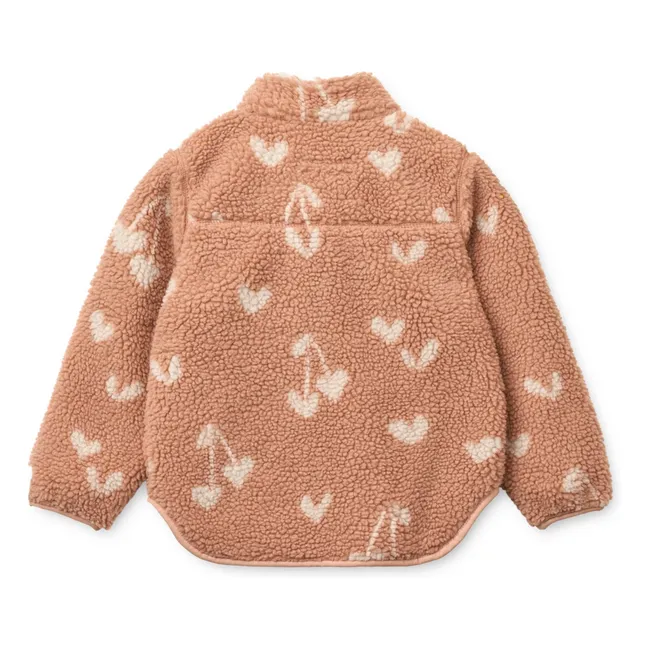 Chaqueta Sherpa Nolan Recycled Fibre Hearts | Rosa