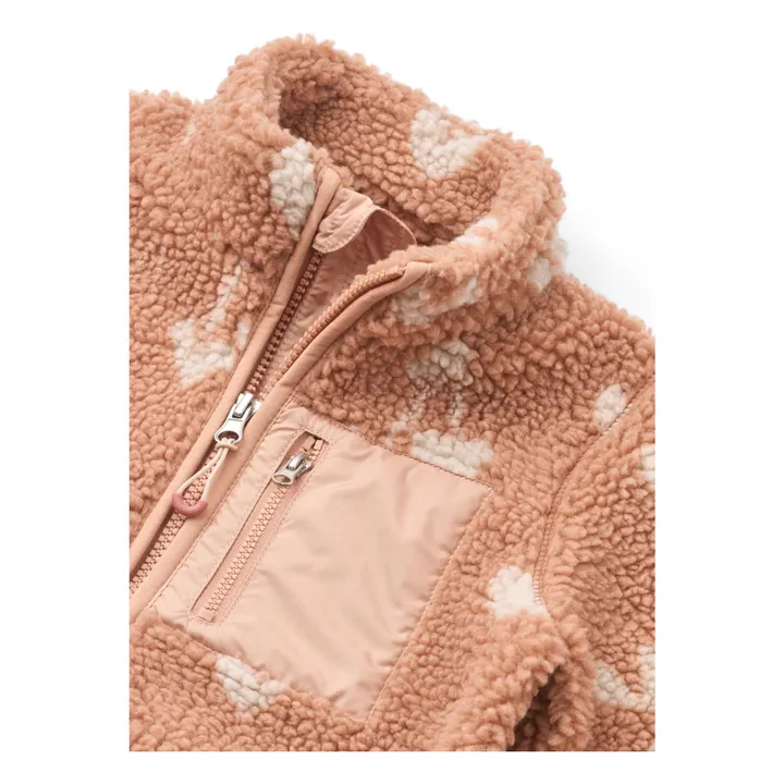 Veste Façon Sherpa Nolan Coeurs Fibres Recyclées | Rose- Image produit n°2
