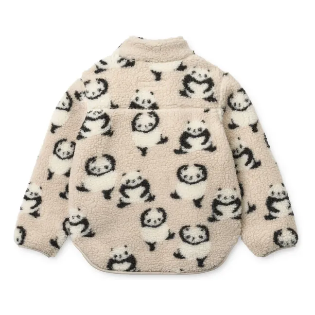 Nolan Pandas Recycled Fiber Sherpa Jacket | Beige