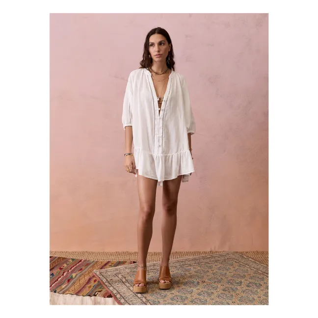 Robe Chemise La Ponche Lin | Blanc
