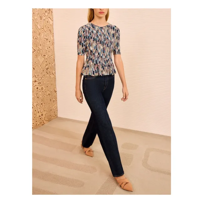 Maglietta in maglia Samira | Blu