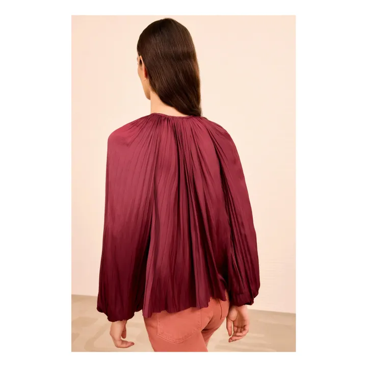 Blouse Electra  | Bordeaux- Image produit n°4