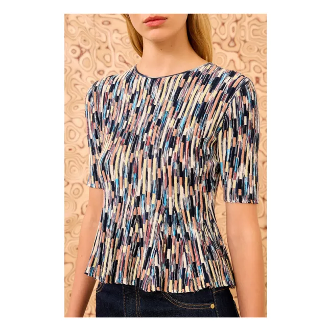 T-shirt Maille Samira | Bleu