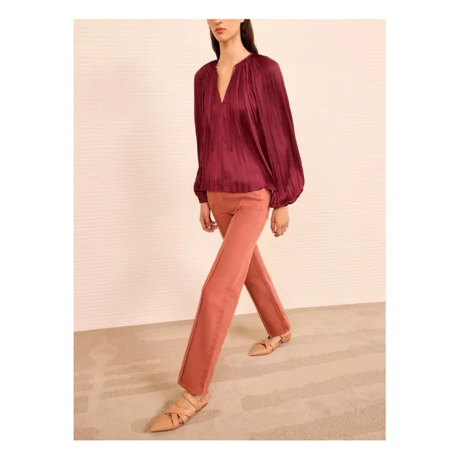 Blouse Electra  | Bordeaux