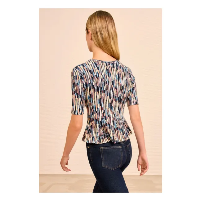 T-shirt Maille Samira | Bleu