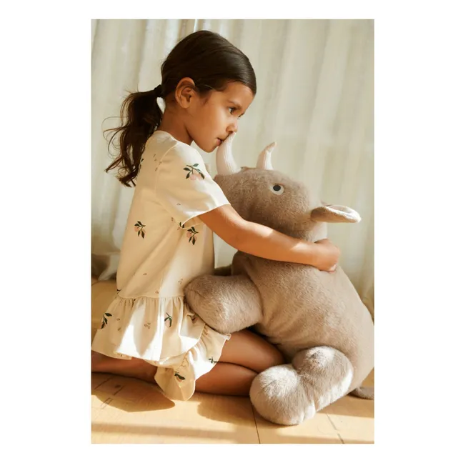 Conjunto de camiseta y pantalón corto de algodón ecológico Ilford Peach | Crudo