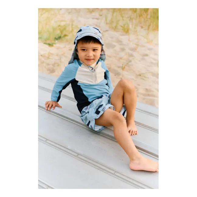 Chapeau Anti-UV Cecilia Requins | Bleu gris