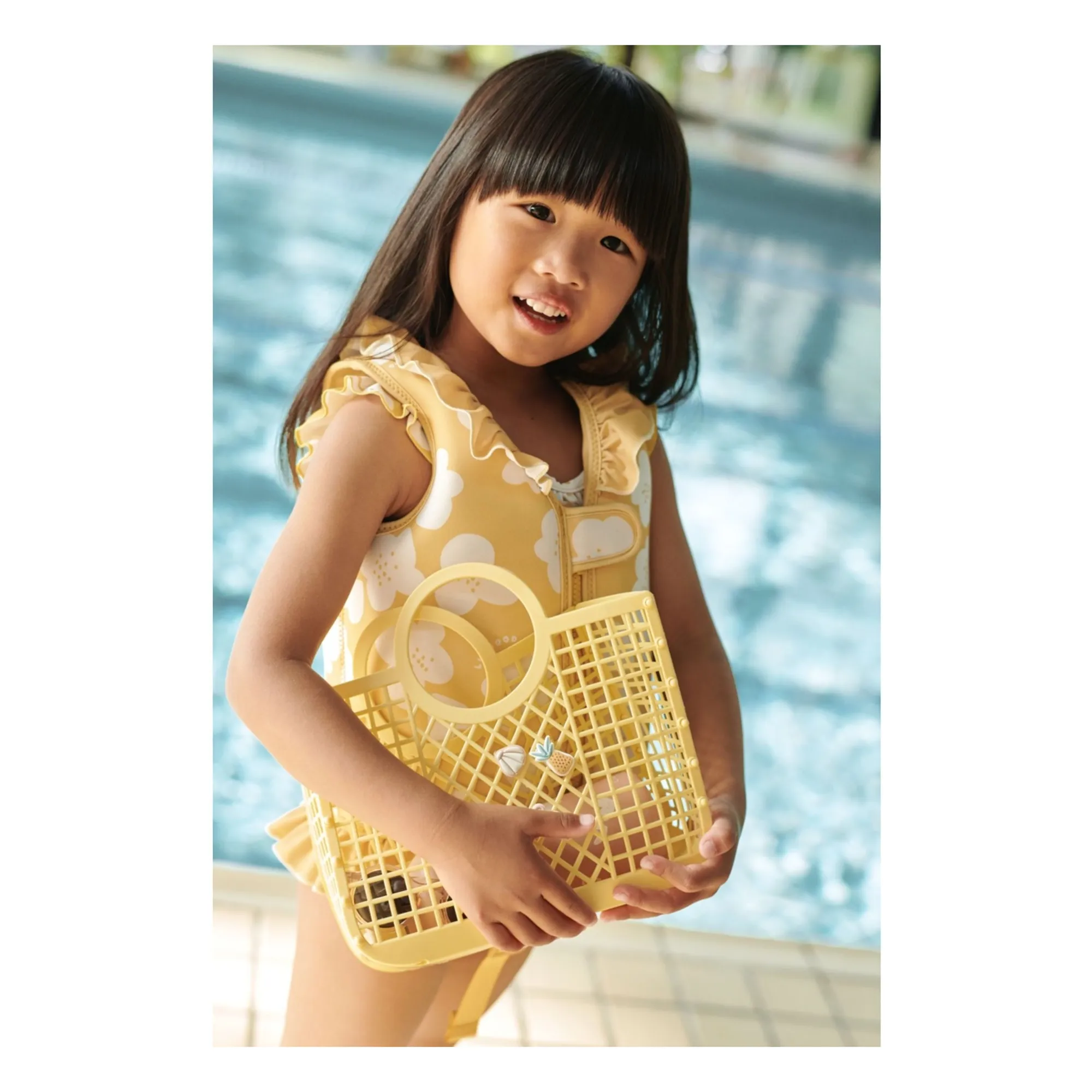 Panier Samantha Charms Fibres Recyclées | Jaune- Image produit n°1