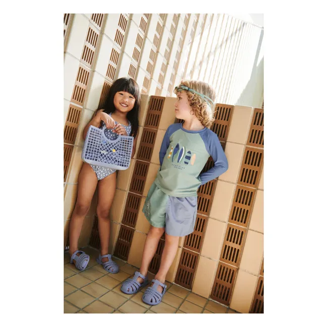 Duke Colorblock Recycled Fiber Swim Shorts | Blue