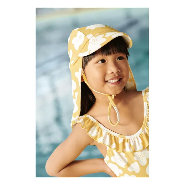 Bañador Kallie Floral Fibras recicladas | Amarillo