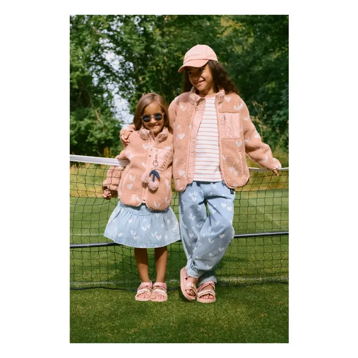 Veste Façon Sherpa Nolan Coeurs Fibres Recyclées | Rose- Image produit n°1