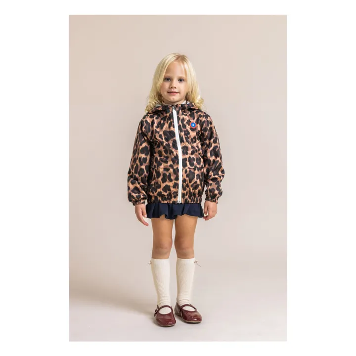 Coupe-Vent Imperméable Bastille Léopard Fibres Recyclées | Marron- Image produit n°1