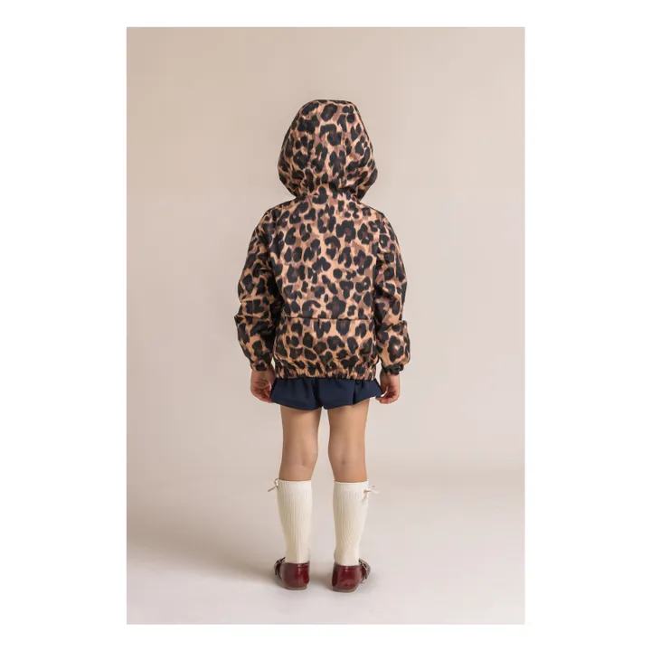 Coupe-Vent Imperméable Bastille Léopard Fibres Recyclées | Marron- Image produit n°5