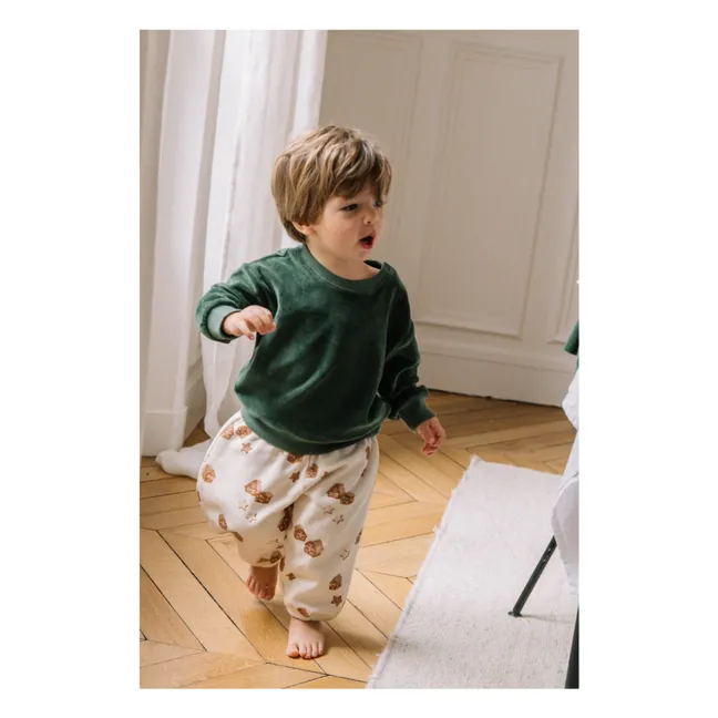 Jogger Porgy Noël Coton Bio | Ecru