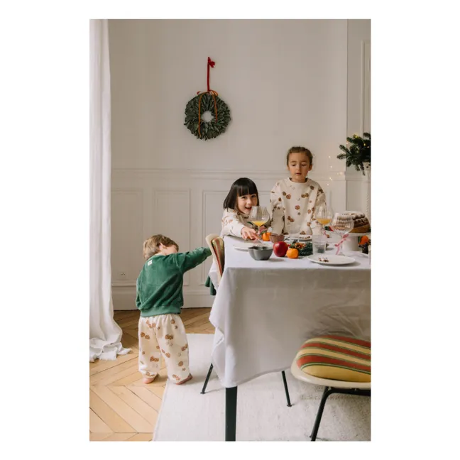 Jogger Porgy Noël Coton Bio | Ecru