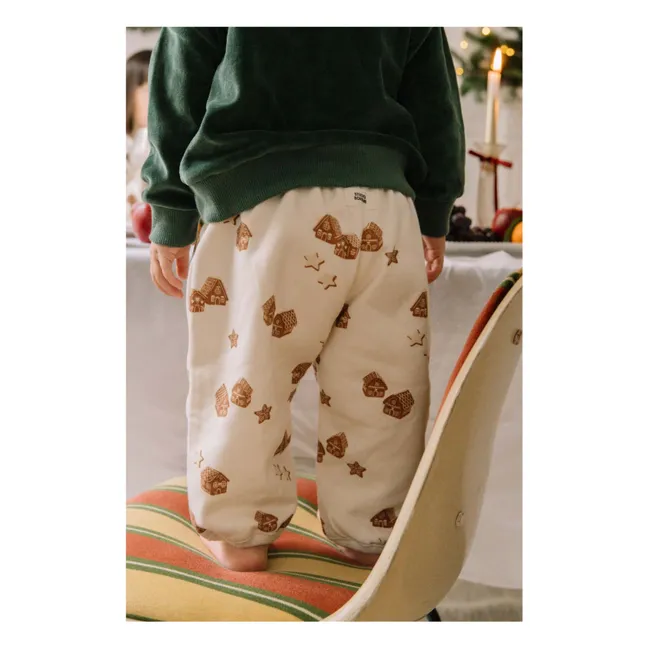 Jogger Porgy Noël Coton Bio | Ecru