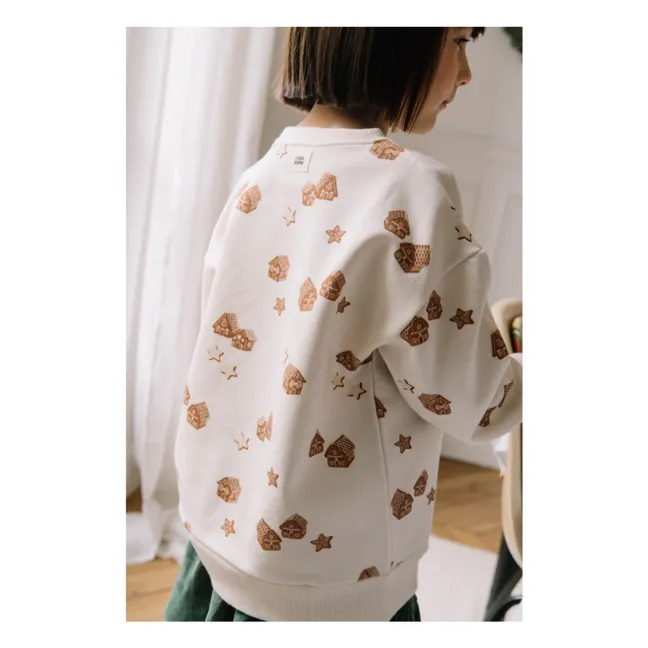 Sweat Ours Noël Coton Bio | Ecru