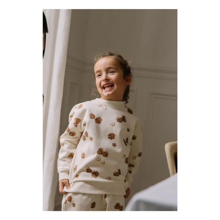 Oso de Navidad Sweat Algodón orgánico | Crudo- Imagen del producto n°13