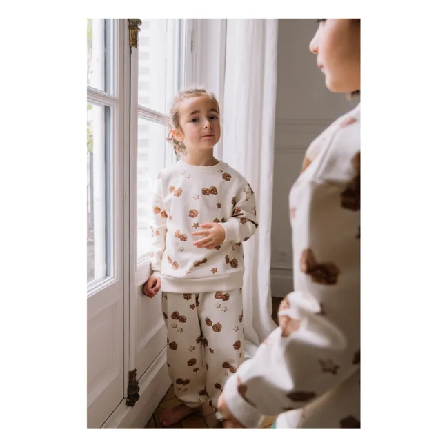 Sweat Ours Noël Coton Bio | Ecru