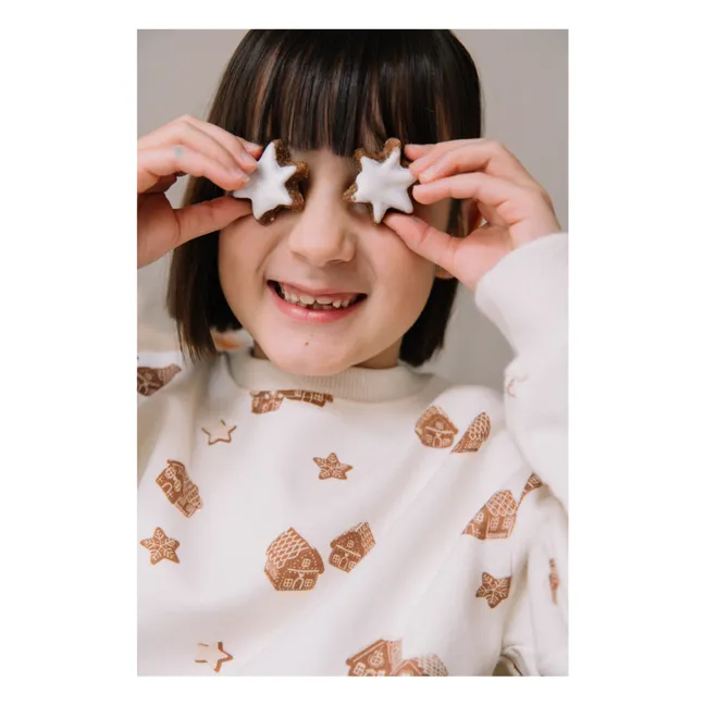 Christmas Bear Sweat Organic Cotton | Ecru