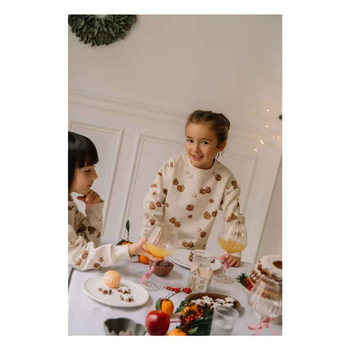 Oso de Navidad Sweat Algodón orgánico | Crudo- Imagen del producto n°5