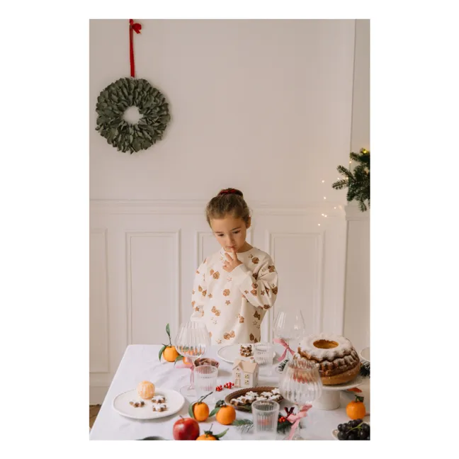 Sweat Ours Noël Coton Bio | Ecru