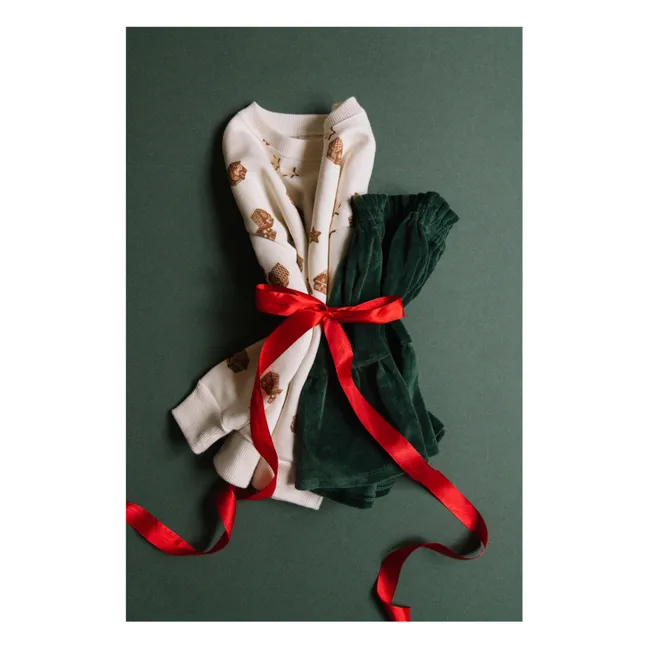 Sweat Ours Noël Coton Bio | Ecru