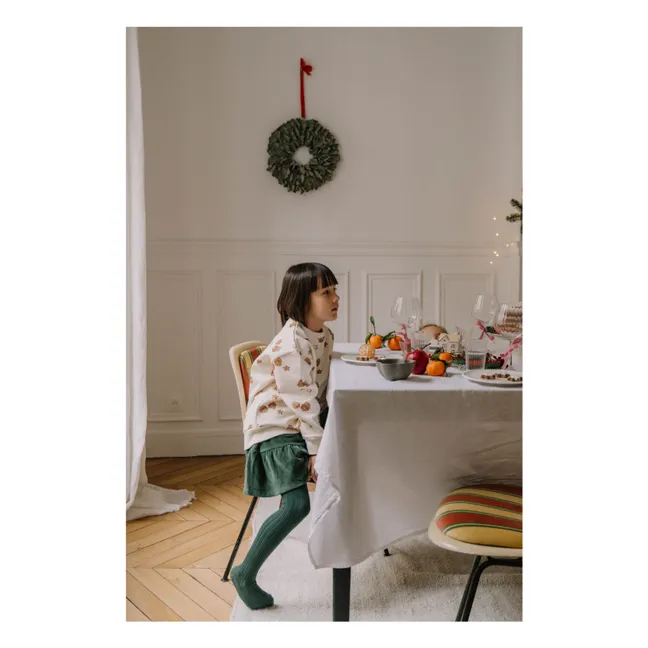 Jupe Samba Velours Coton Bio | Vert sapin