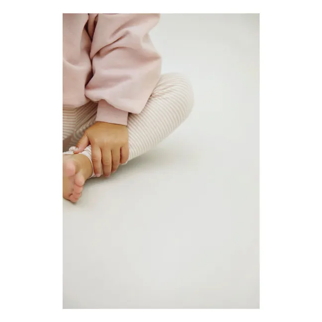 Oversize organic cotton sweatshirt | Pale Pink